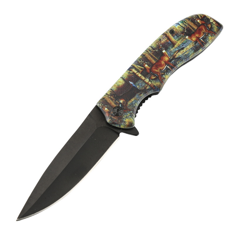 PK-1080 OEM Camping Outdoors Knives Folding Pocket Knife Pocket Hunting Survival Knife
