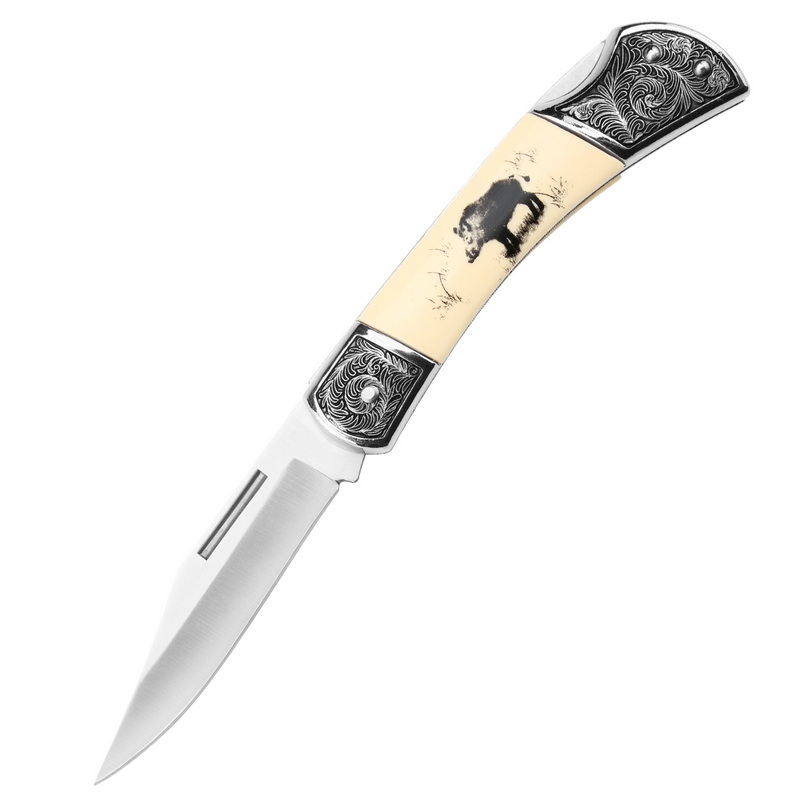 PK-1138 Convenient Outdoor Tactical 3D Printing Folding Pocket Knife For Hunting Use