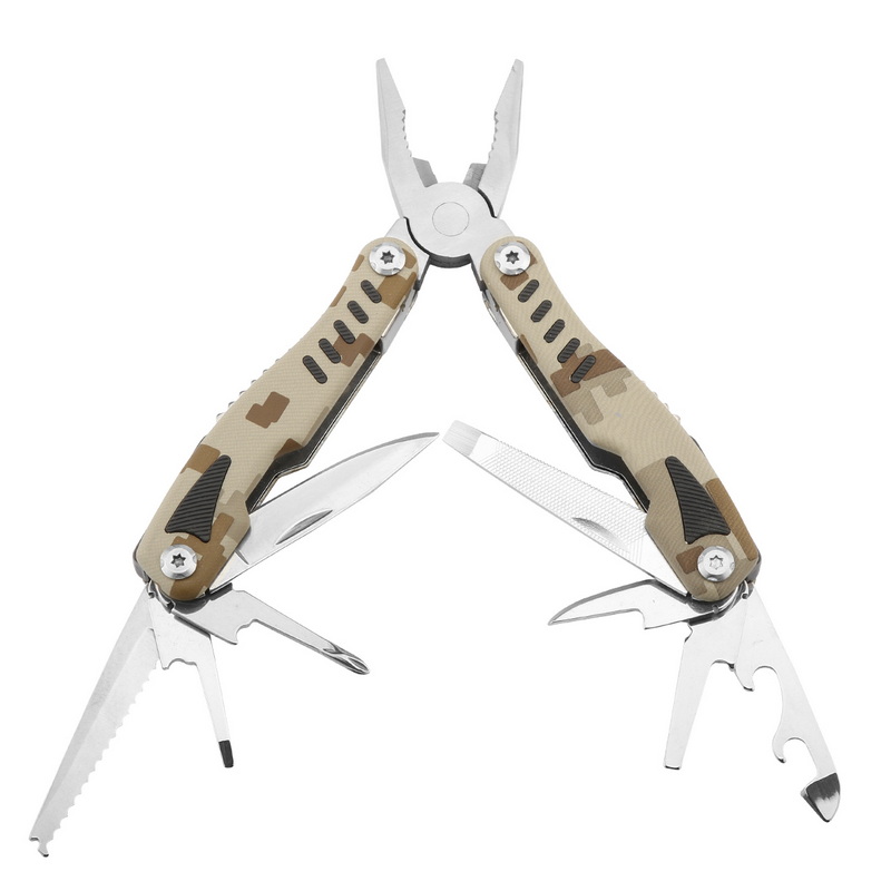 MT-1028 Mud Yellow Professional Outdoor Camping Multi-Tools Combination Pliers
