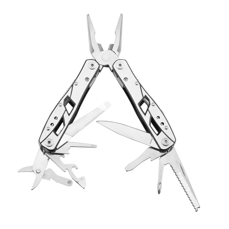 MT-1031 Super Cool Silver Plier Style Multi Tool Multi-Function Tool Set