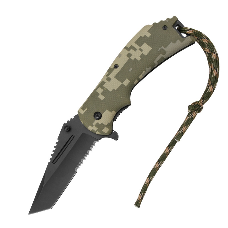 Camouflage Handle Folding Knife