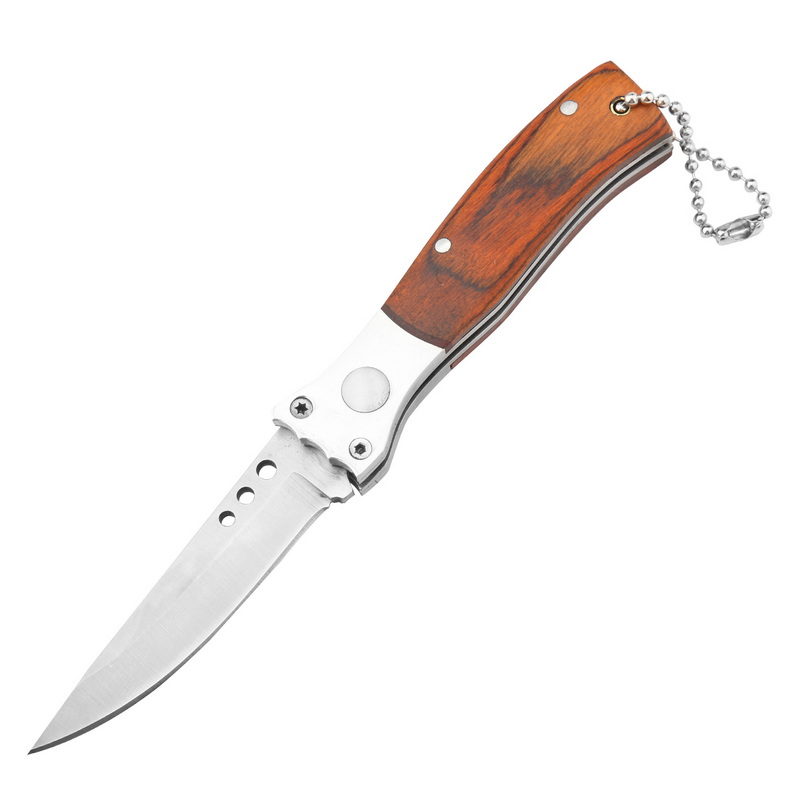 Wooden Handle Folding Knife