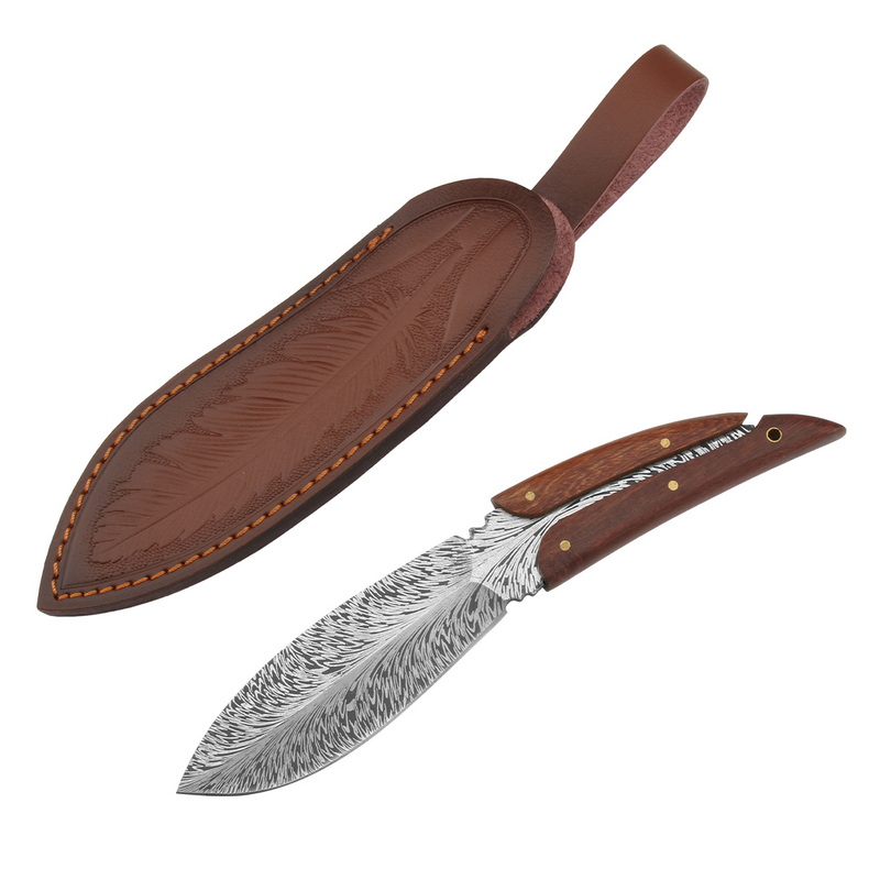 Wood Handle Hunting Knife