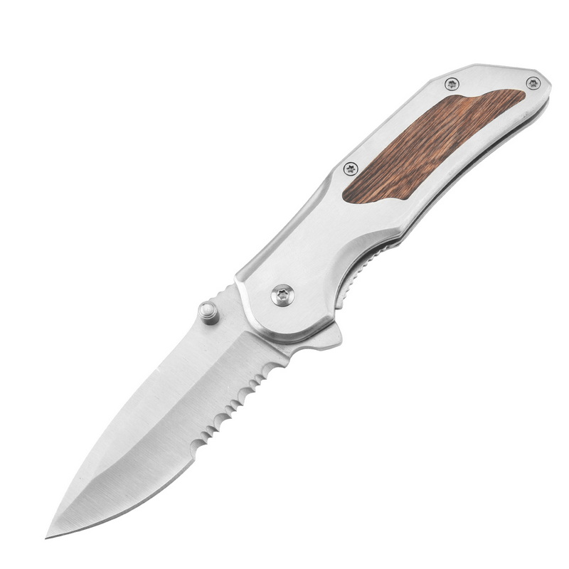 Steel Wood Handle Pocket Knife