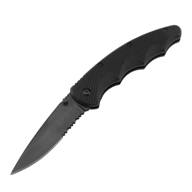 Plastic Handle Black Outdoor Knife