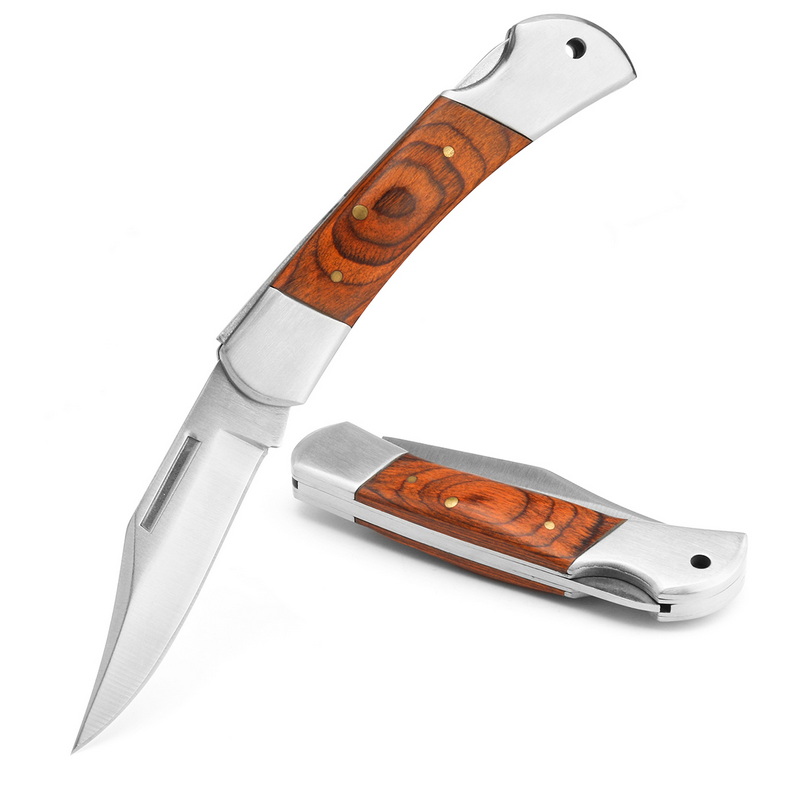 Wood Handle Steel Outdoor Knife