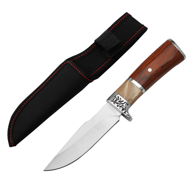 Wood  Handle Survival Camping Knife