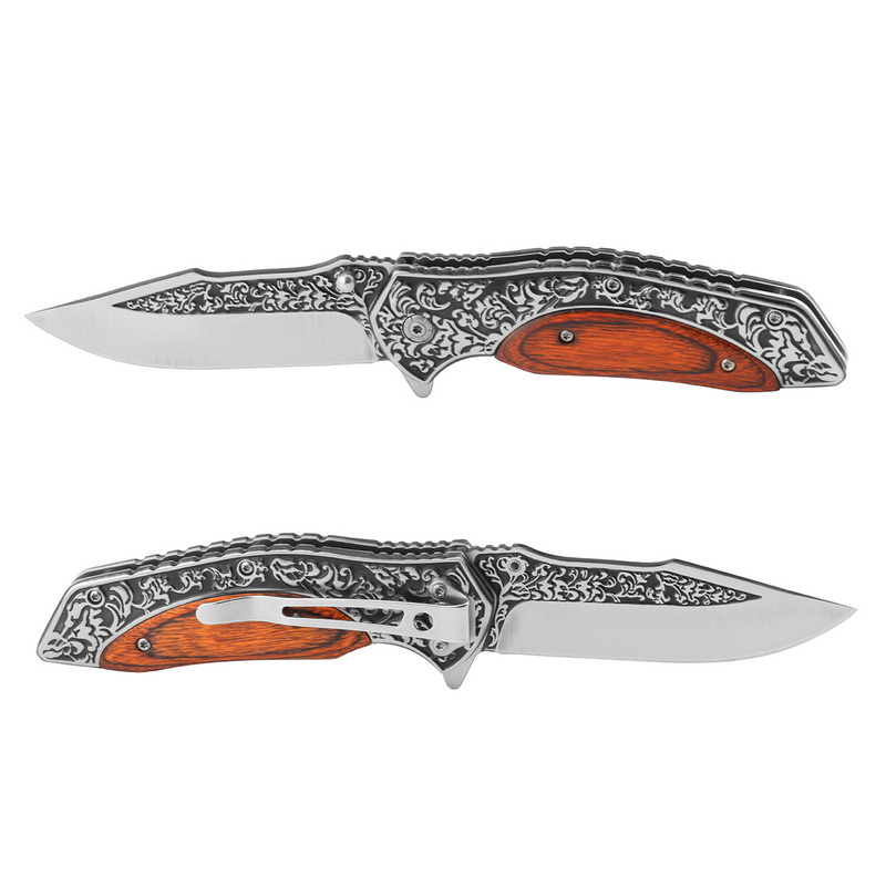 High Quality Wood Handle Pocket Knife