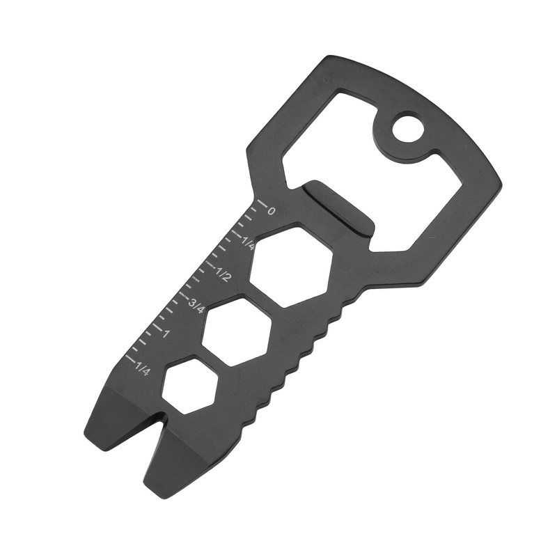 CT-8052 Camping & Hiking Key Chain Tool Mini Folding Gear Tools Multi Function Card