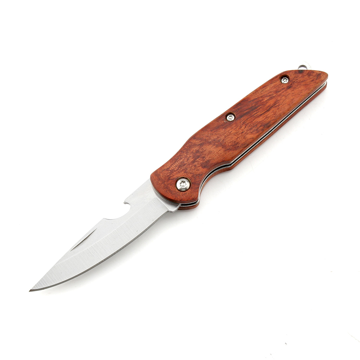 AK-3121 Outdoor Folding Portable Outdoor Hunting Knife Folding Pocket Knife With Wood Handle