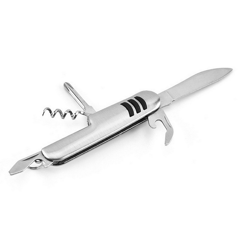 MT-1087 Customised Logo Folding Knife Stainless Steel Multi-Function Outdoor Swiss Knife Multi Tools