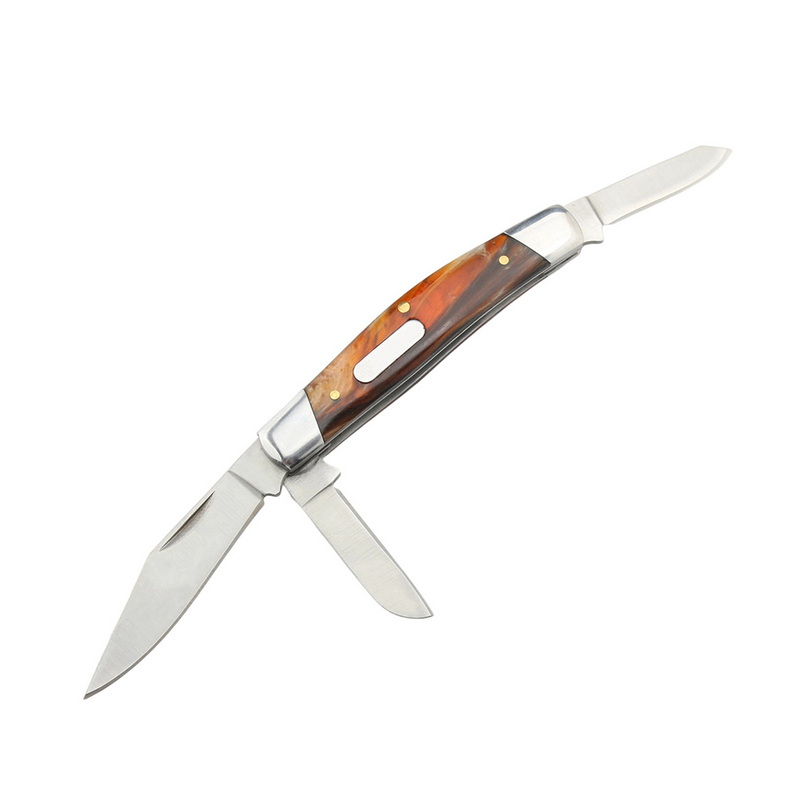 Multi-function 3-In-1Folding Knife Outdoor Camping Multi Stainless Steel Blade Knives